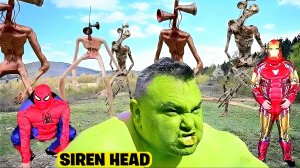 📢 СИРЕНОГОЛОВЫЙ 📢 - против СУПЕРГЕРОЕВ. Кто круче? SIREN HEAD или SUPERHEROES.