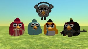 как сделать 4 персонажей из Angry Birds 🐦 в Чикен Ган 🐔🔫
