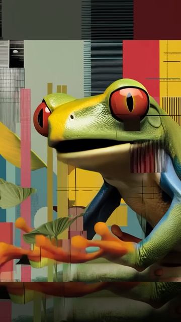 30. Ключевые кадры видео с искусственным интеллектом - Разноцветные существа