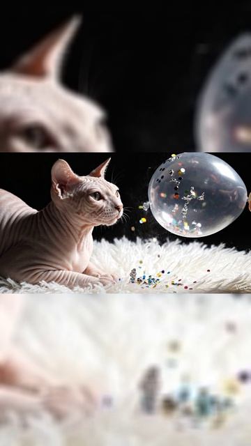 Магнитный Кот: Физика Статики 🐾⚡ (Истер и искры) | Static Electricity Magic vs Cat #shorts #science