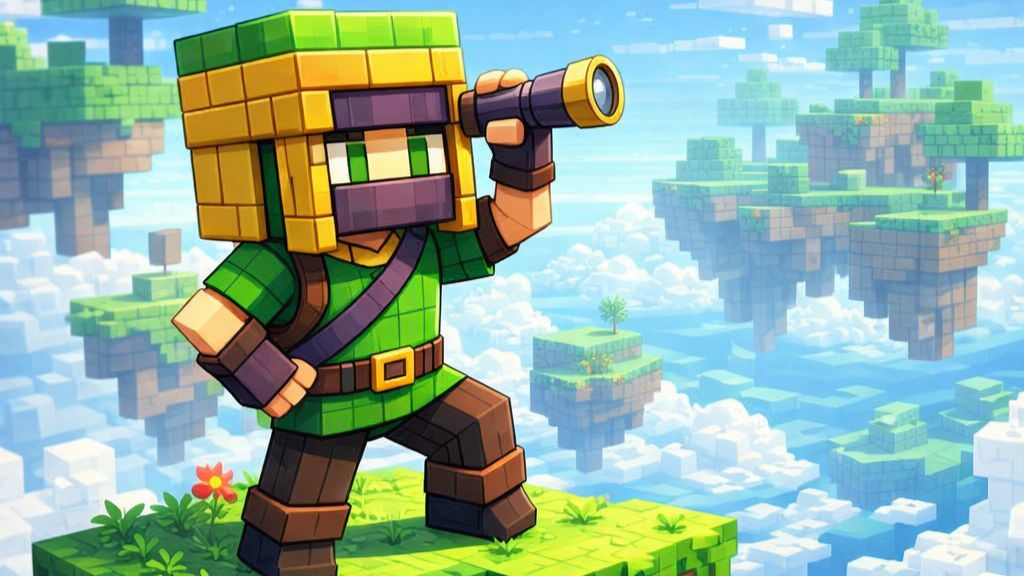 Майнкрафт, но я поставил свои первые автофермы на СкайБлоке