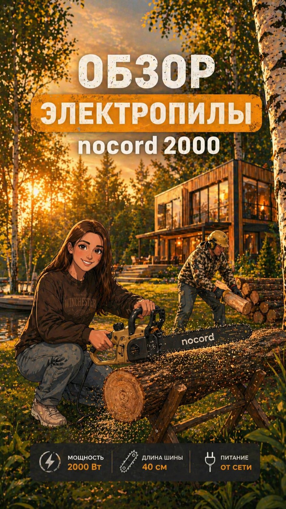 Обзор электропилы Nocord 2000 ⚡