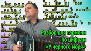 У чёрного моря разбор для гармони