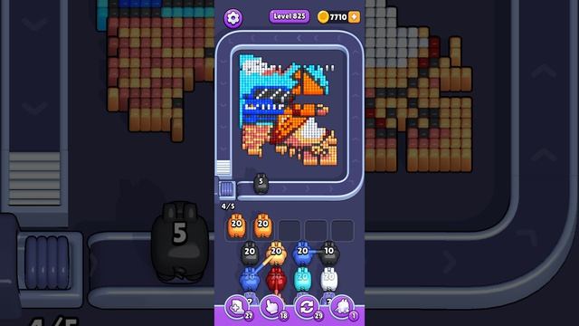 Прохождение 825 уровня Pixel Flow