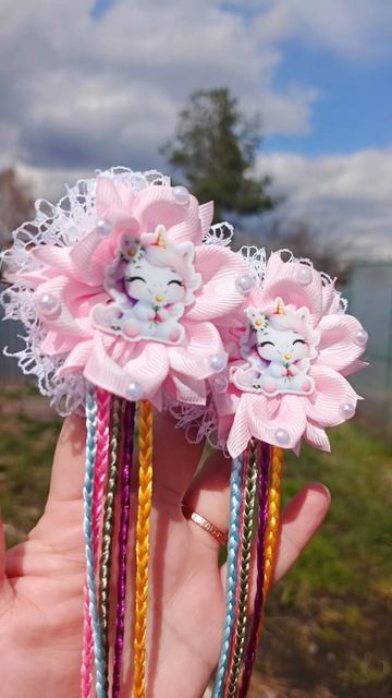 бантики на заколках