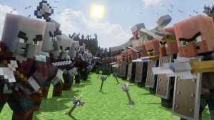 «Война за деревню: эпическая схватка в Майнкрафт