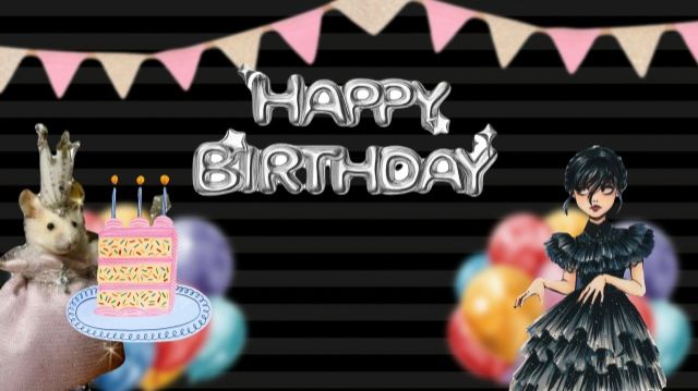 ДЕНЬ РОЖДЕНИЕ Даши в стиле УЭНСДЕЙ 1 ЧАСТЬ