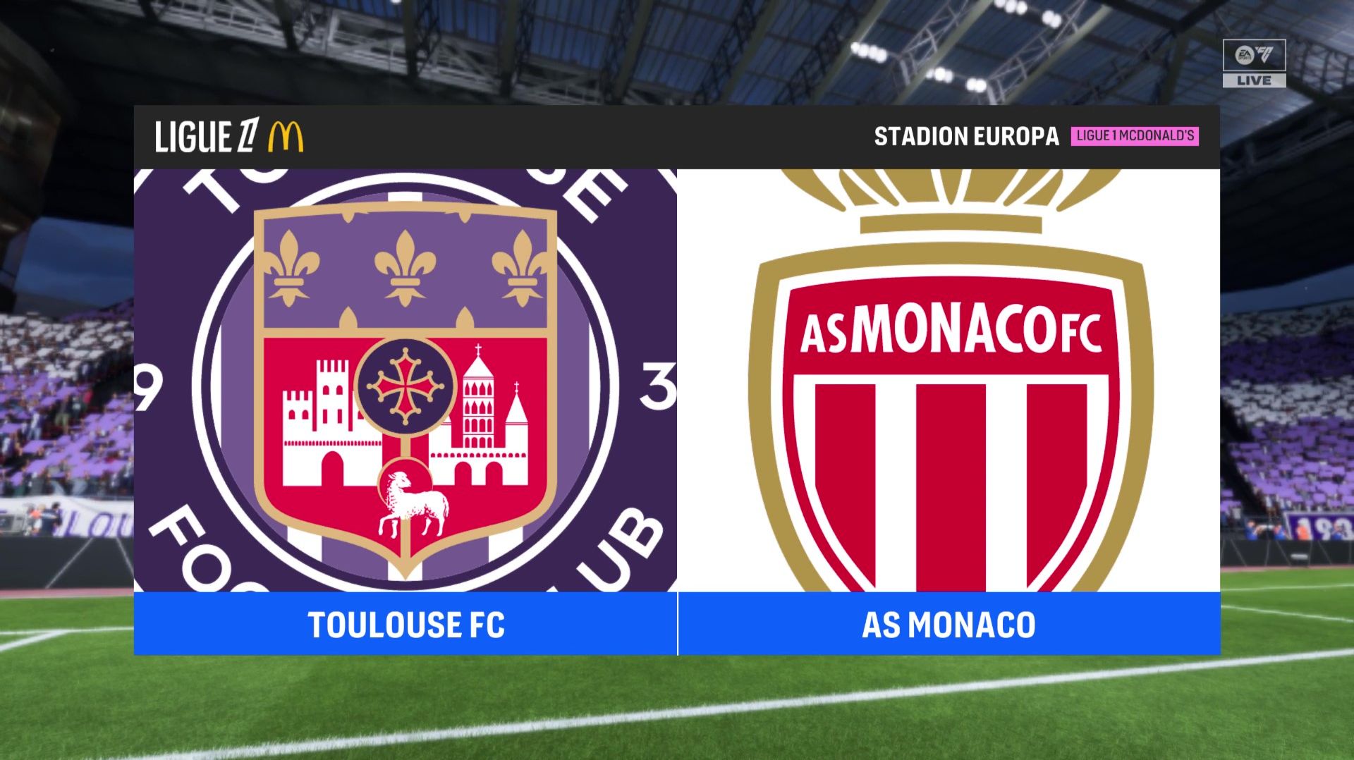 Тулуза  - Монако 31 тур Лига 1 Чемпионат Франции 25/26 FC26