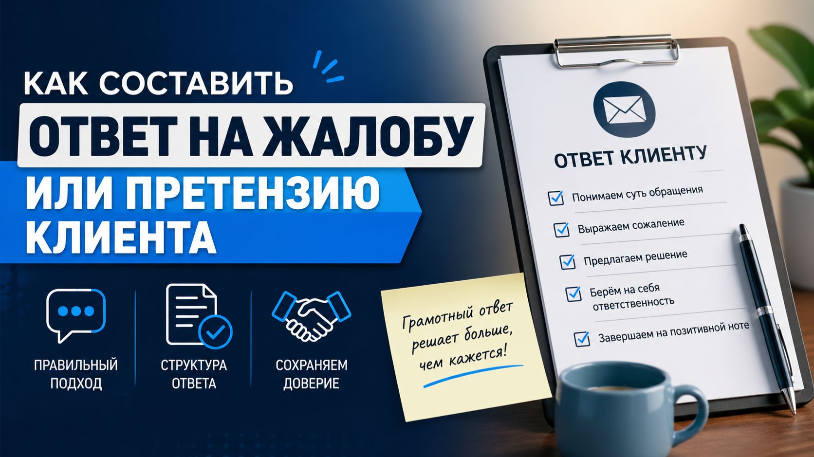 Как составить ответ на жалобу или претензию клиента