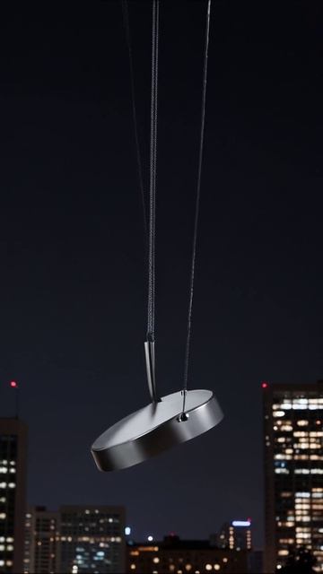 Элегантный светильник в ночном городе #дизайн #свет