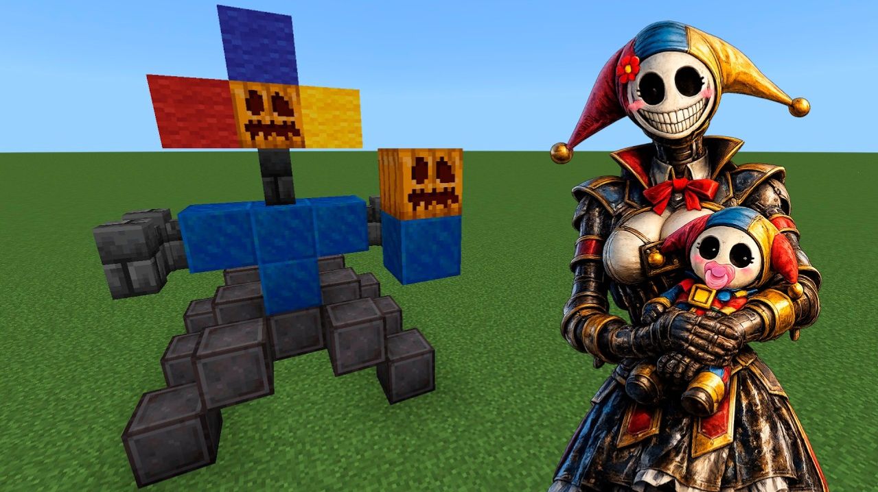 ДОПОЛНЕНИЕ в Minecraft - Прототип Девушка с Малышом! Poppy Playtime