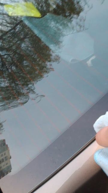 Снял тонировку с задней полусферы