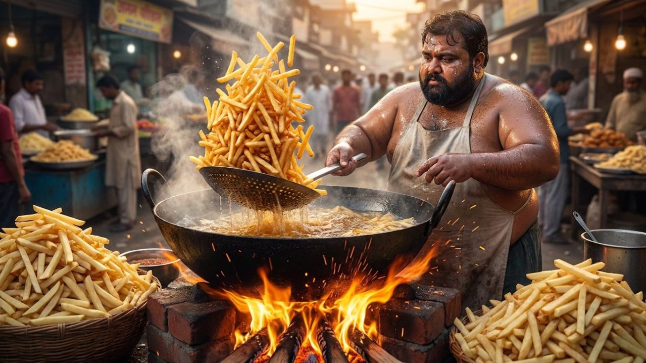 СУПЕР ХРУСТЯЩИЙ ФРИ | Идеальный рецепт чипсов в уличном стиле | Рецепт картофельных снеков.