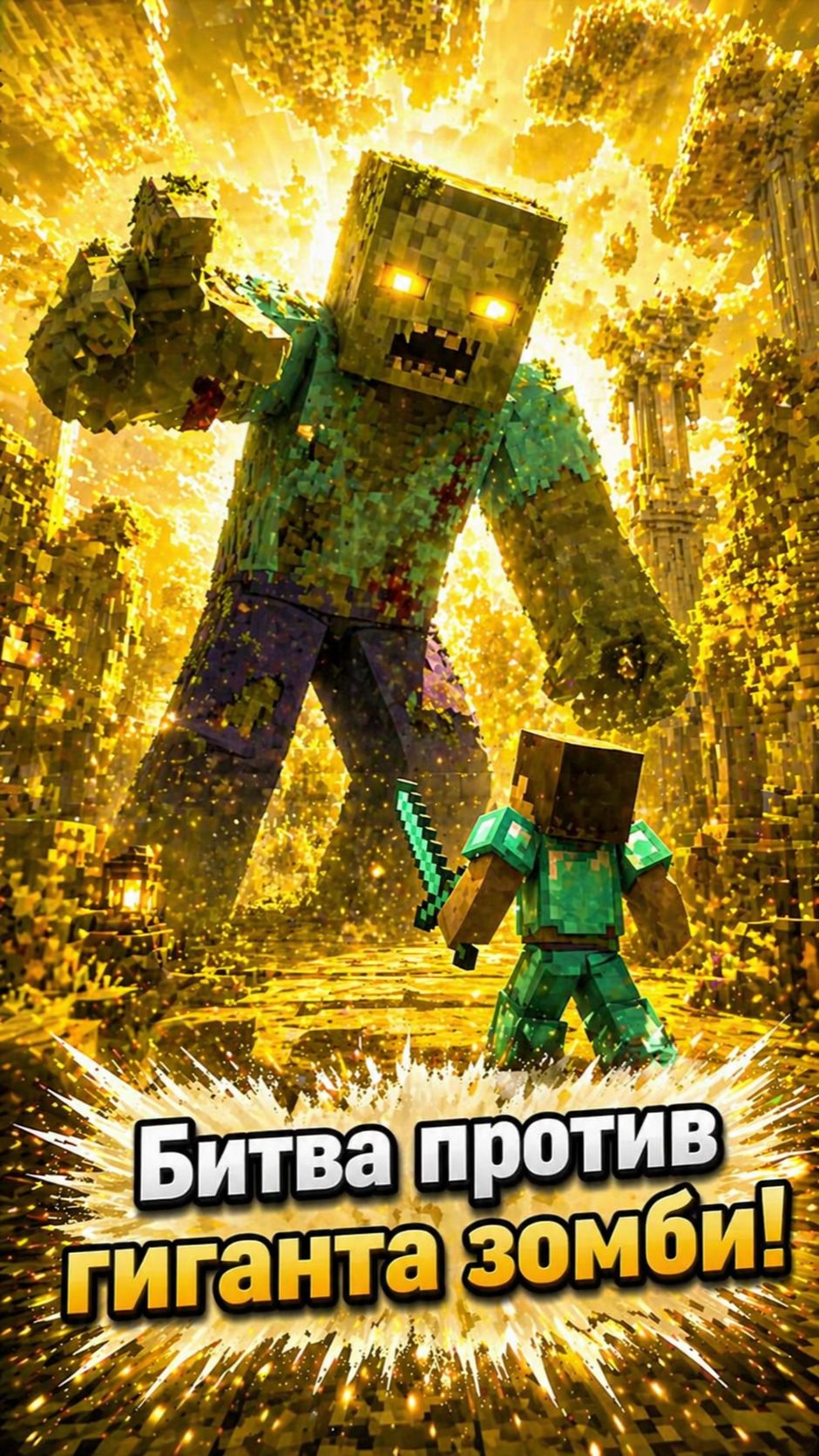 Битва против гига зомби!