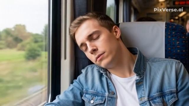 Умный человек в очках засыпает в поезде в итоге он проспал свою остановку!