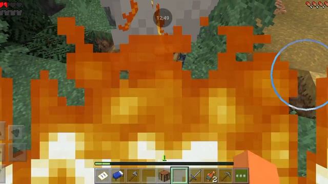 я упал в майнкрафте