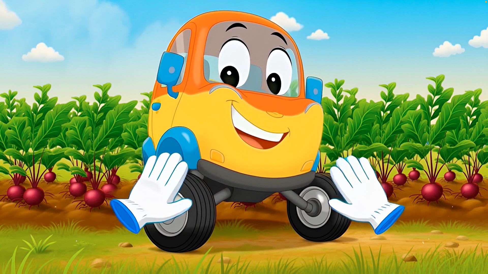 Грузовичок Чок-Чок - собирает урожай! (Песенка про овощи).