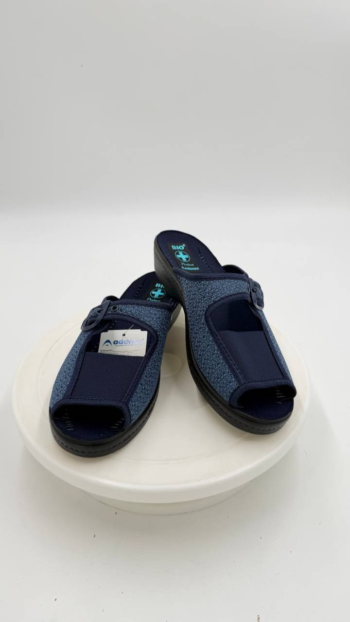 Тапочки женские летние Adanex шлепки на косточку на широкую ногу bi 01 066 30196