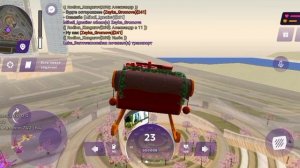 Катаюсь на санях Санты в Матрёшке РП.