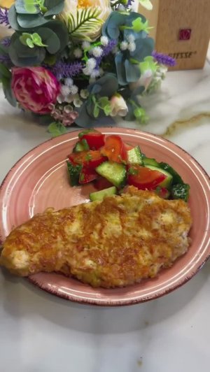 Куриные отбивные в сырном кляре.