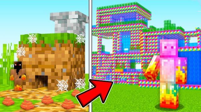 ДОМ МАЙНКРАФТ: НУБ ПРОТИВ ПРО