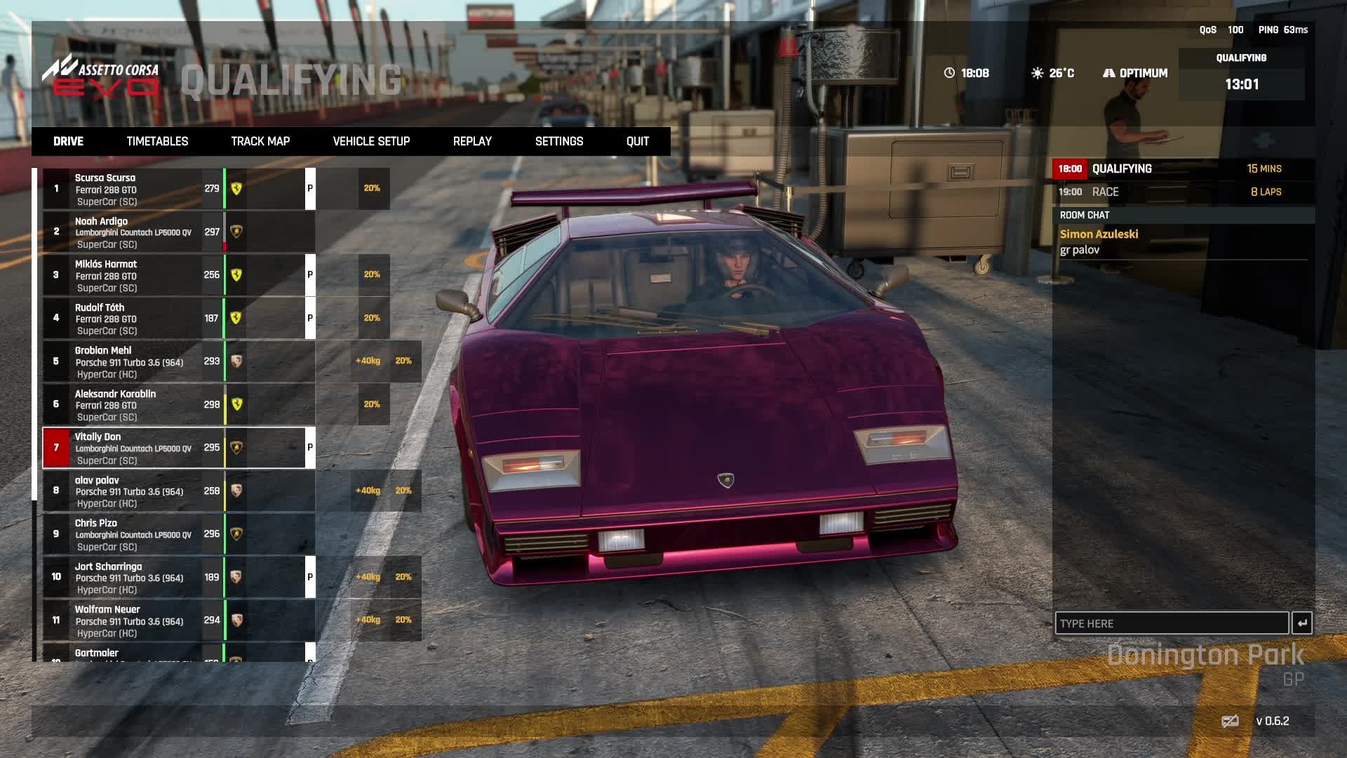 Assetto Corsa EVO. Онлайн гонки версии 0.6.2