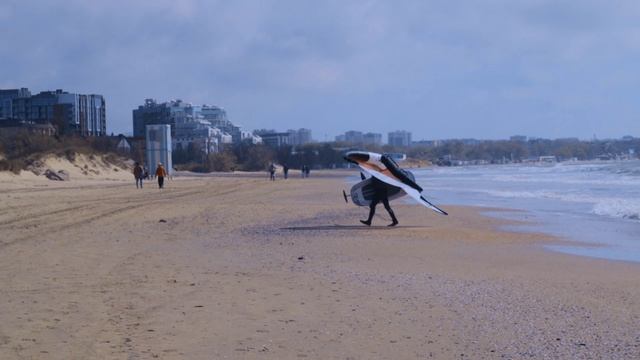 Обстановка на море в Анапе 🌊 Пляж Санпарко 🏖️ Строят подъездную дорогу 🚧Кайтеры покоряют волны 🪁