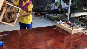 Как сделать журнальный столик из обрезков дерева