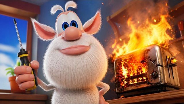 Буба 🔧 Гений ремонта 😂 Весёлые мультики для детей