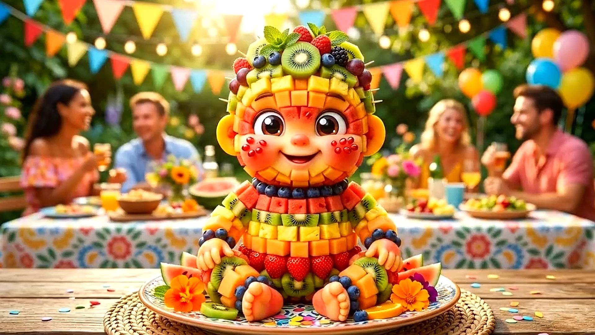 Милые или жуткие? Искусственный интеллект фруктовые детеныши и большие фрукты 🍊👶 Приятное ASMR