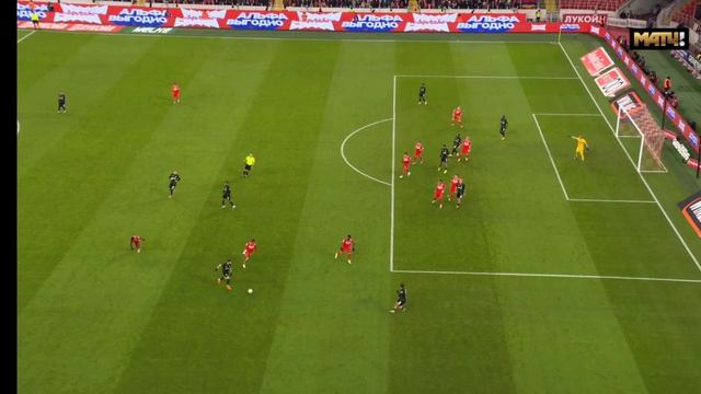 Год Жубала в матче Спартак - Краснодар (С криком футболистов Краснодара)