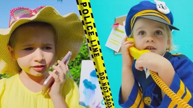 Крис и Майкл бандиты весёлые приключений для детей