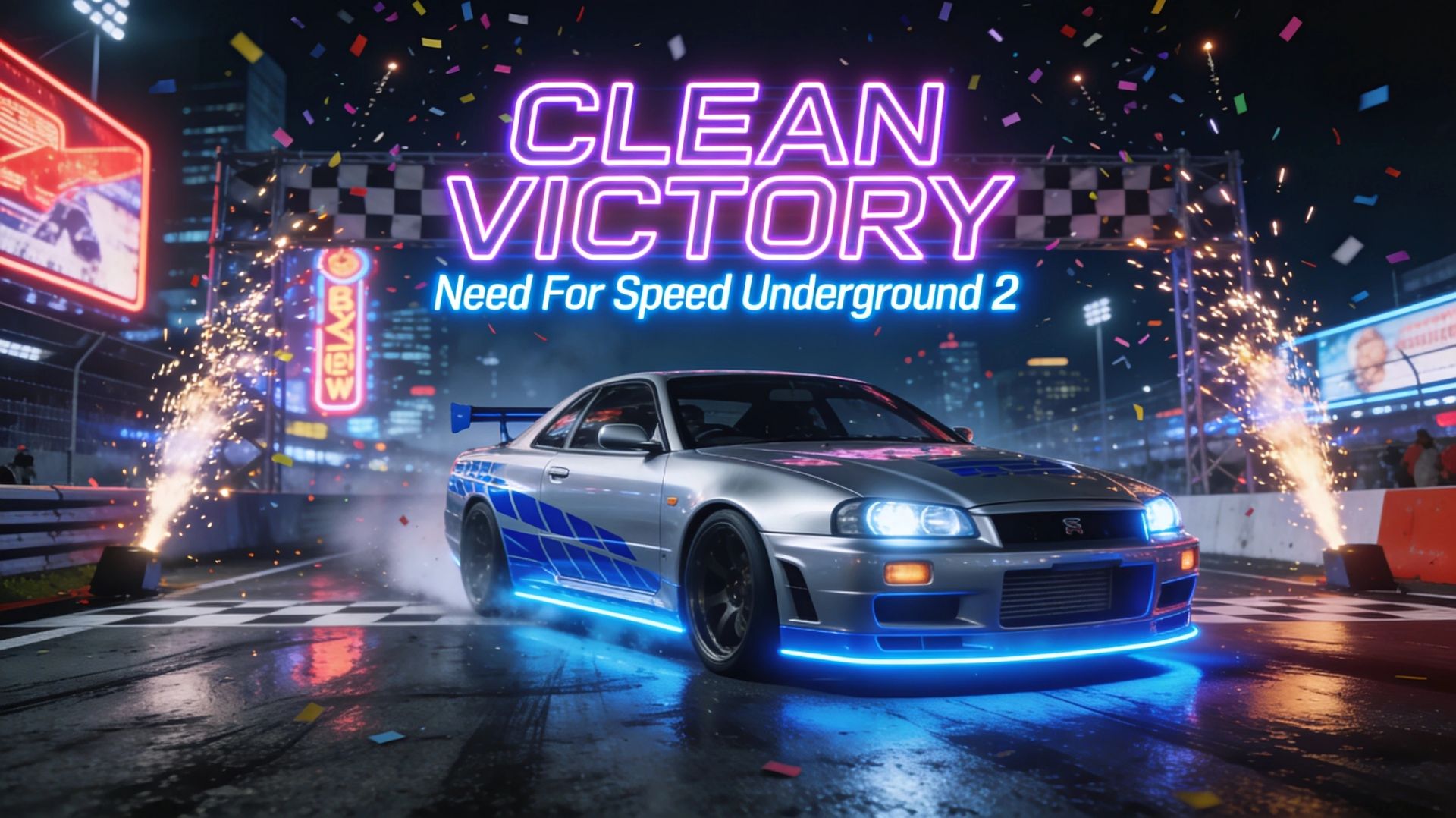 🏆 ЧИСТАЯ ПОБЕДА! Nissan Skyline R34 разрывает трассу в NFS Underground 2 🏎️💨