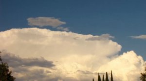 Huge cumulonimbus cloud forming in timelapse (Natural) V10106