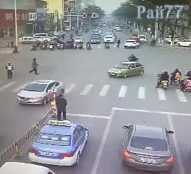 Сбежавший скутер