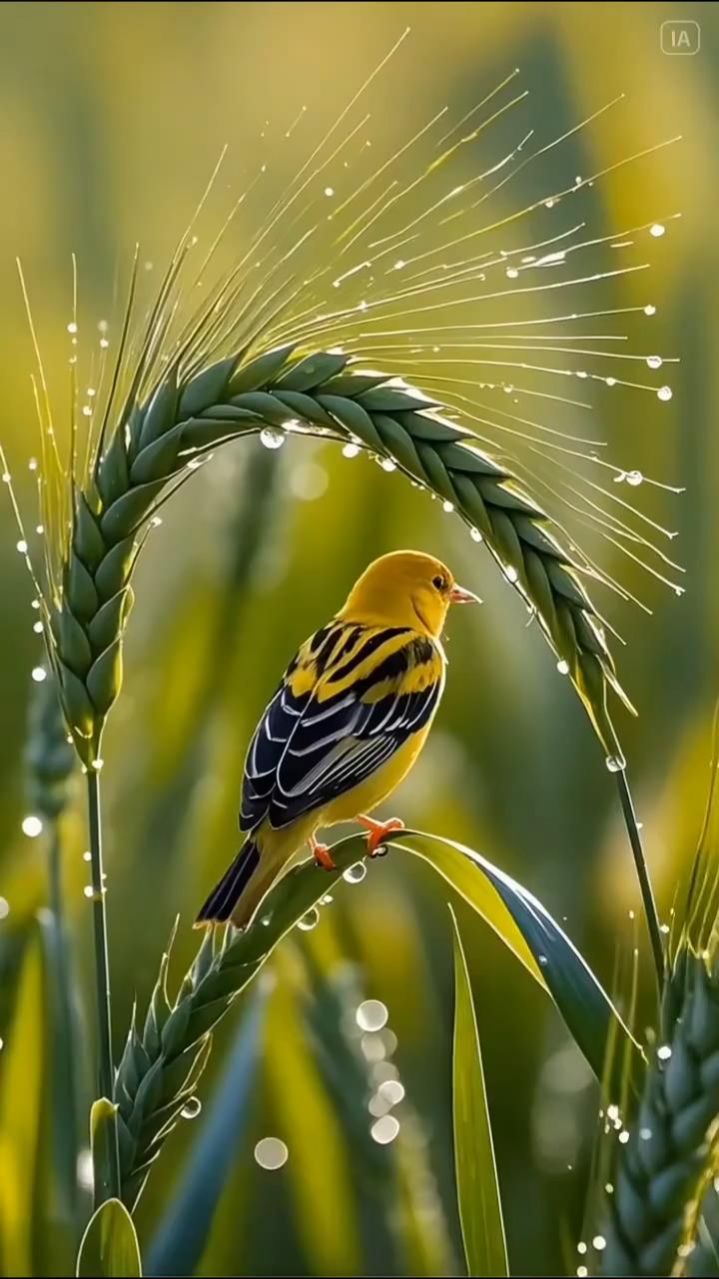 🌅 Иволга поёт на заре во ржи