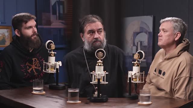 О телевиденье. Протоирей Андрей Ткачёв, Роман Голованов, Сергей Мардан