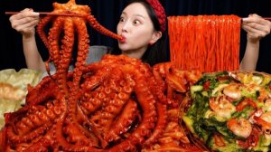 АСМР ЕДА КОРЕЯ | МУКБАНГ | БОККЕМ ИЗ МОРЕПРОДУКТОВ