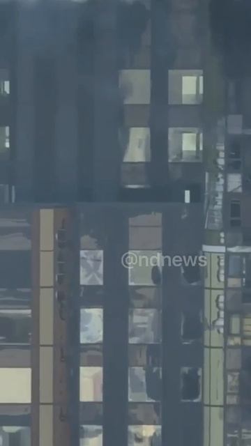 Прилёт БПЛА по дому в центре Екатеринбурга