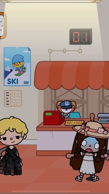 Уэнсдей вселилась🫨😨 #tocaboca #токабока#tocalifeworld #токалайфворлд