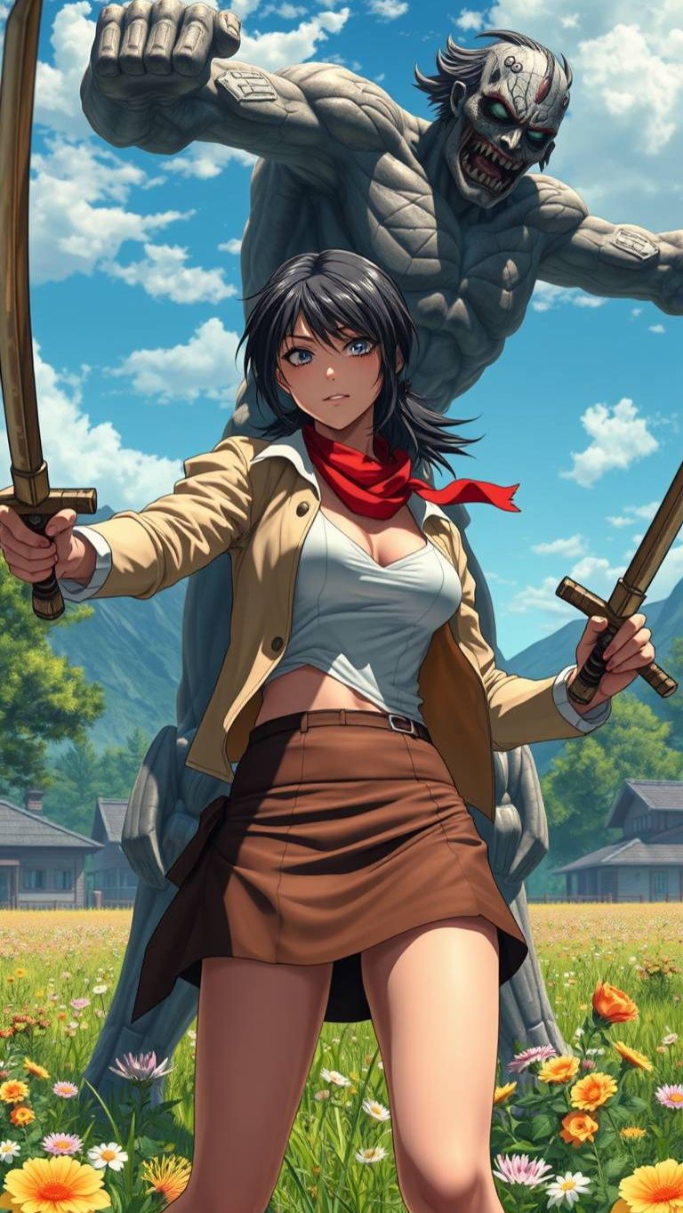 Микаса Аккерман из 'Атака Титанов'