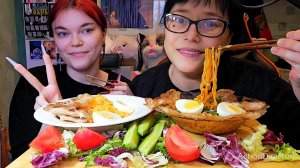 Мукбанг | Корейская лапша Бульдак острая🔥 | Обжор Асмр