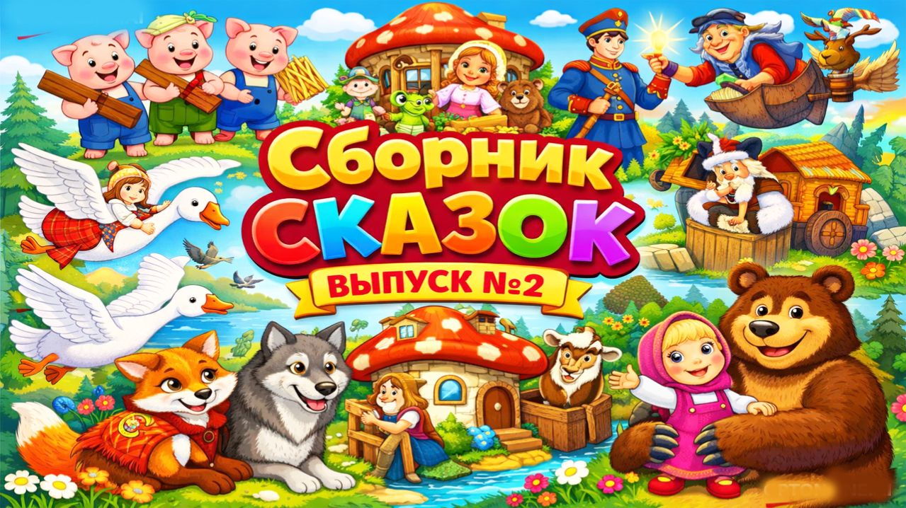 Сборник добрых сказок для детей. Выпуск № 2. Мультики - сказки для детей и малышей
