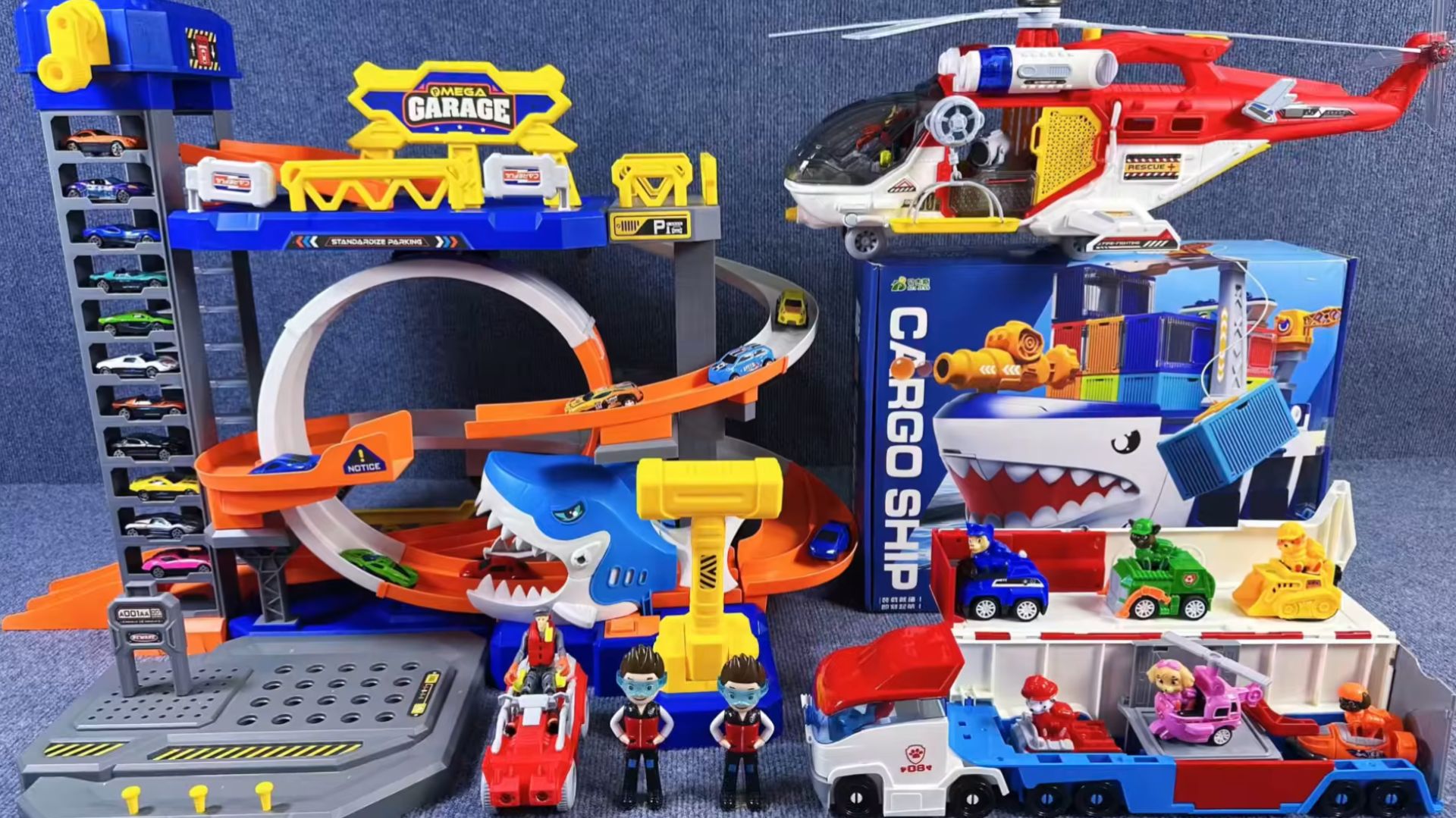 Щенячий Патруль 🐶 Спасение с акулой! Крутой трек и машинки