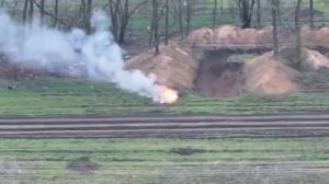 эффектное крушение украинского беспилотника «Баба Яга», сбитого под Запорожьем