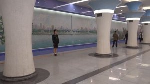 Министр внутренних дел Российской Федерации посетил метрополитен в Пхеньяне.
