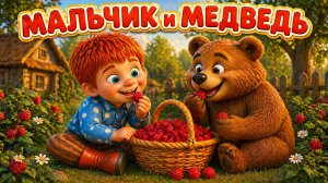 Мальчик и Медведь cказка мультик для малышей  - Добрые сказки на ночь!
