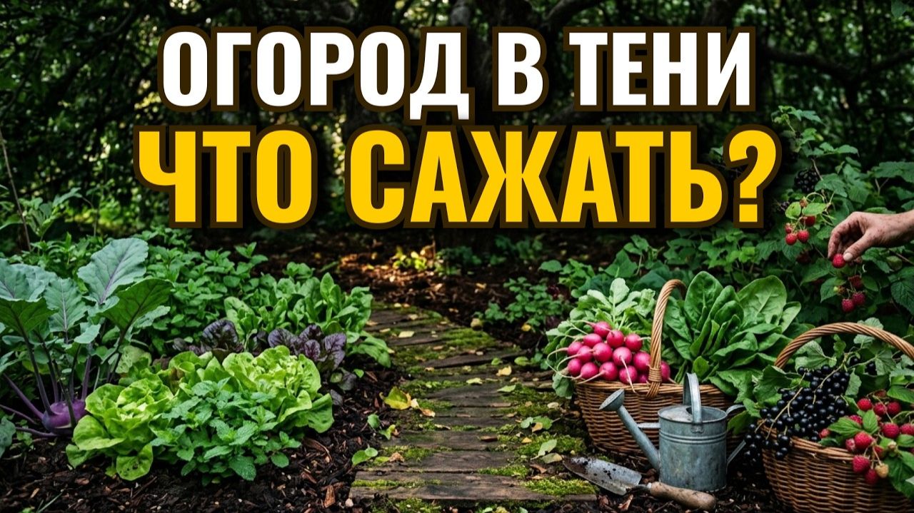 Что посадить в тени 10 культур которые дадут урожай без солнца