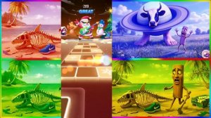 Что Тунг Тунг Тунг Сахур делал со своими друзьями из Brainrot - Tiles Hop EDM Ru