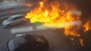 Эпичный бум российского дрона по АЗС в Днепропетровске